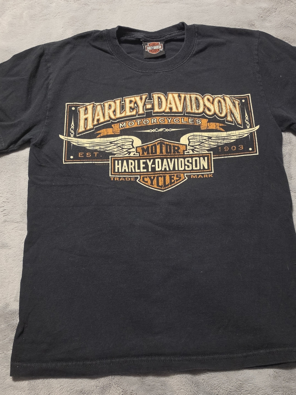 Harley-Davidson Women's Black Graphic Logo T-Shirt SMALL